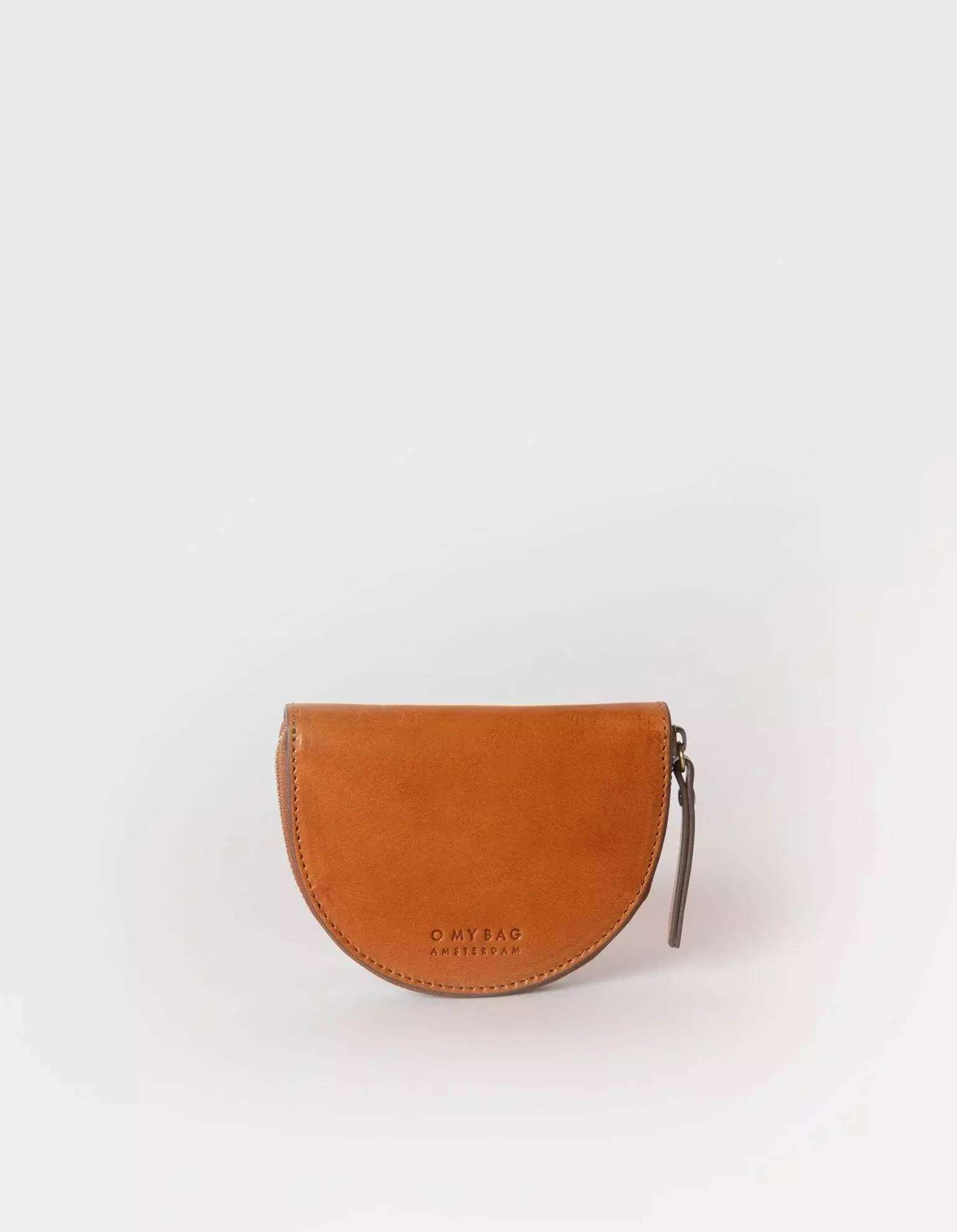 O MY BAG Laura Coin Purse Cognac Classic Leather Geldbörse braun